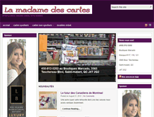 Tablet Screenshot of lamadamedescartes.com
